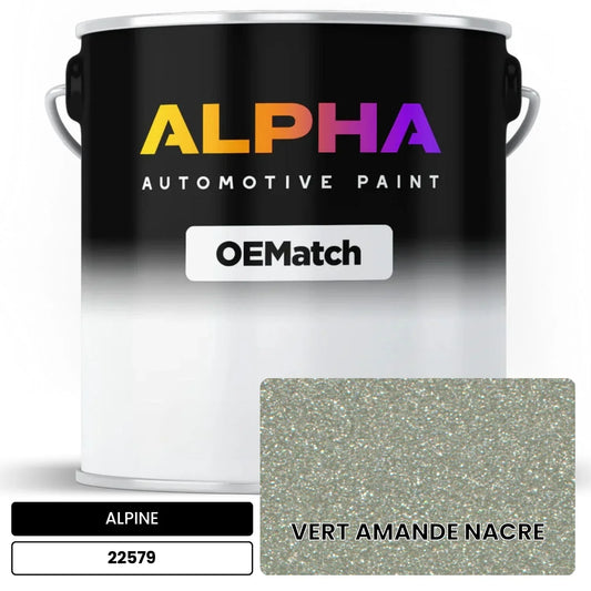 ALPINE VERT AMANDE NACRE 22579 OEMatch Basecoat