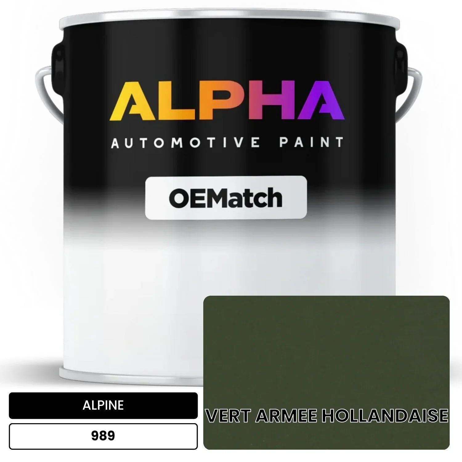 ALPINE VERT ARMEE HOLLANDAISE 989 OEMatch Basecoat