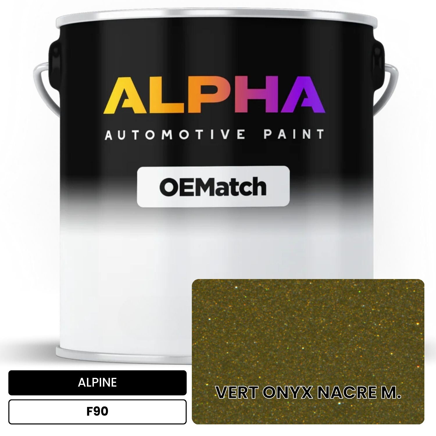ALPINE VERT ONYX NACRE M. F90 OEMatch Basecoat