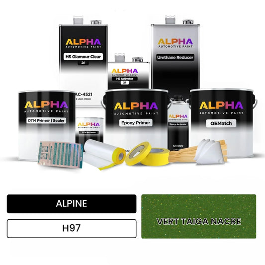 ALPINE VERT TAIGA NACRE H97 OEMatch Vehicle Paint Kit