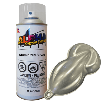 Aluminized Silver Spray Can Midcoat - The Spray Source - Alpha Pigments