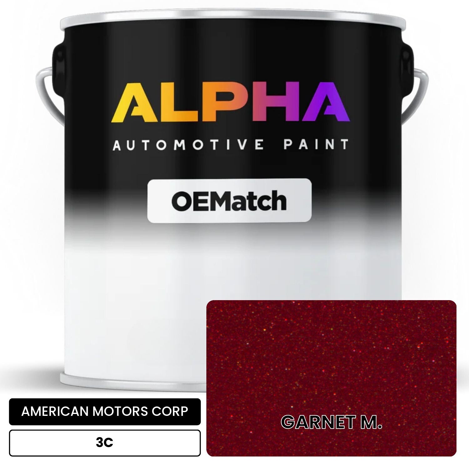 AMERICAN MOTORS CORP GARNET M. 3C OEMatch Basecoat