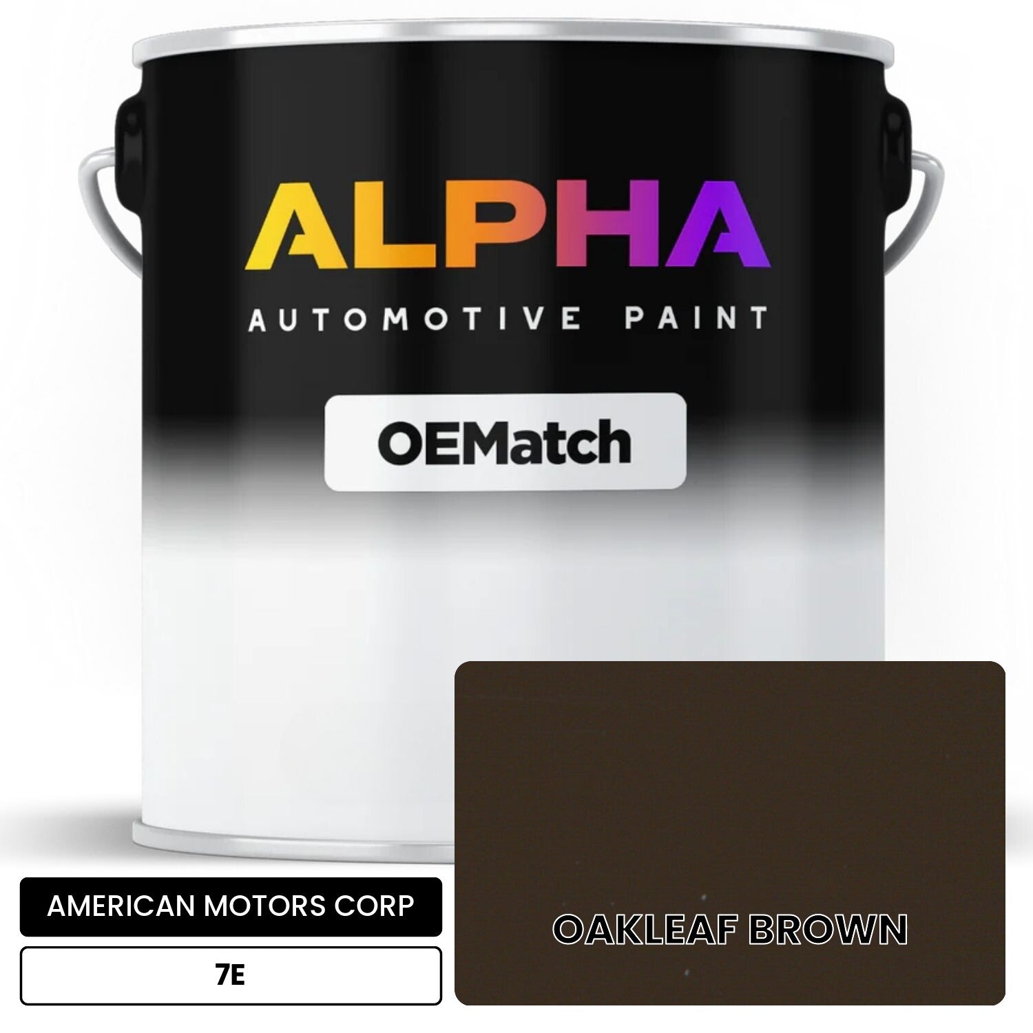 AMERICAN MOTORS CORP OAKLEAF BROWN 7E OEMatch Basecoat