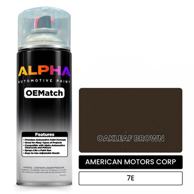 AMERICAN MOTORS CORP OAKLEAF BROWN 7E | OEMatch Automotive Spraycan