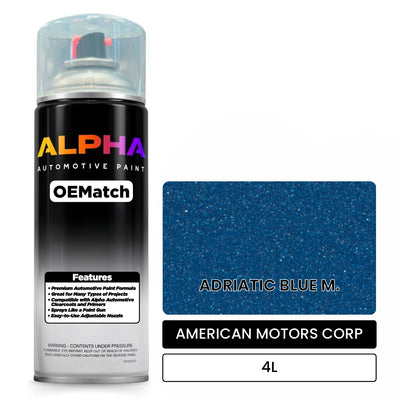 AMERICAN MOTORS CORP ADRIATIC BLUE M. 4L | OEMatch Automotive Spraycan