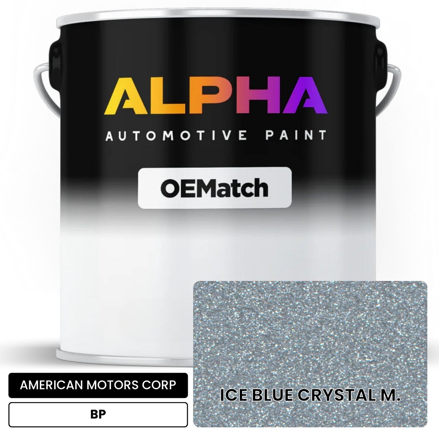 AMERICAN MOTORS CORP ICE BLUE CRYSTAL M. BP OEMatch Basecoat