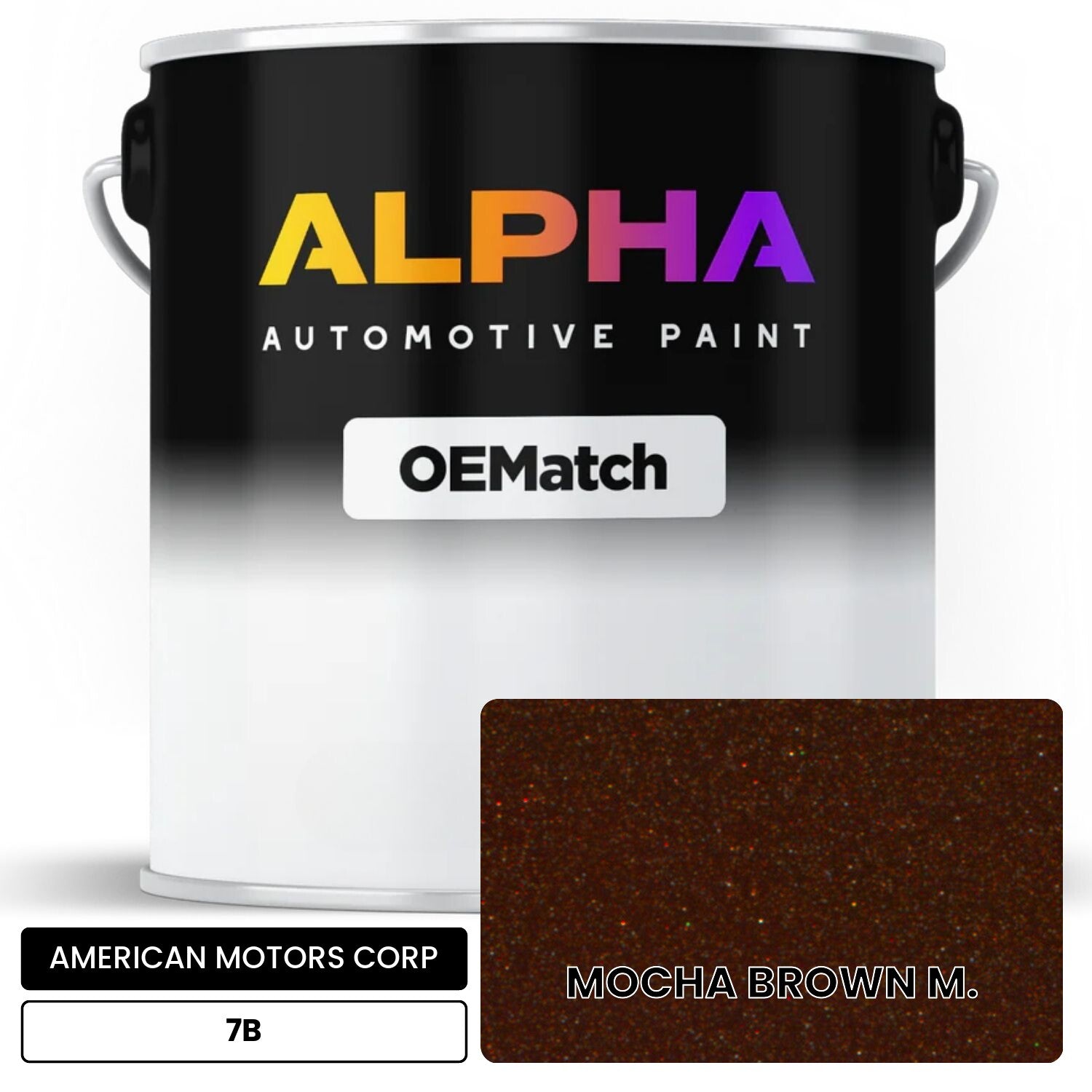 AMERICAN MOTORS CORP MOCHA BROWN M. 7B OEMatch Basecoat