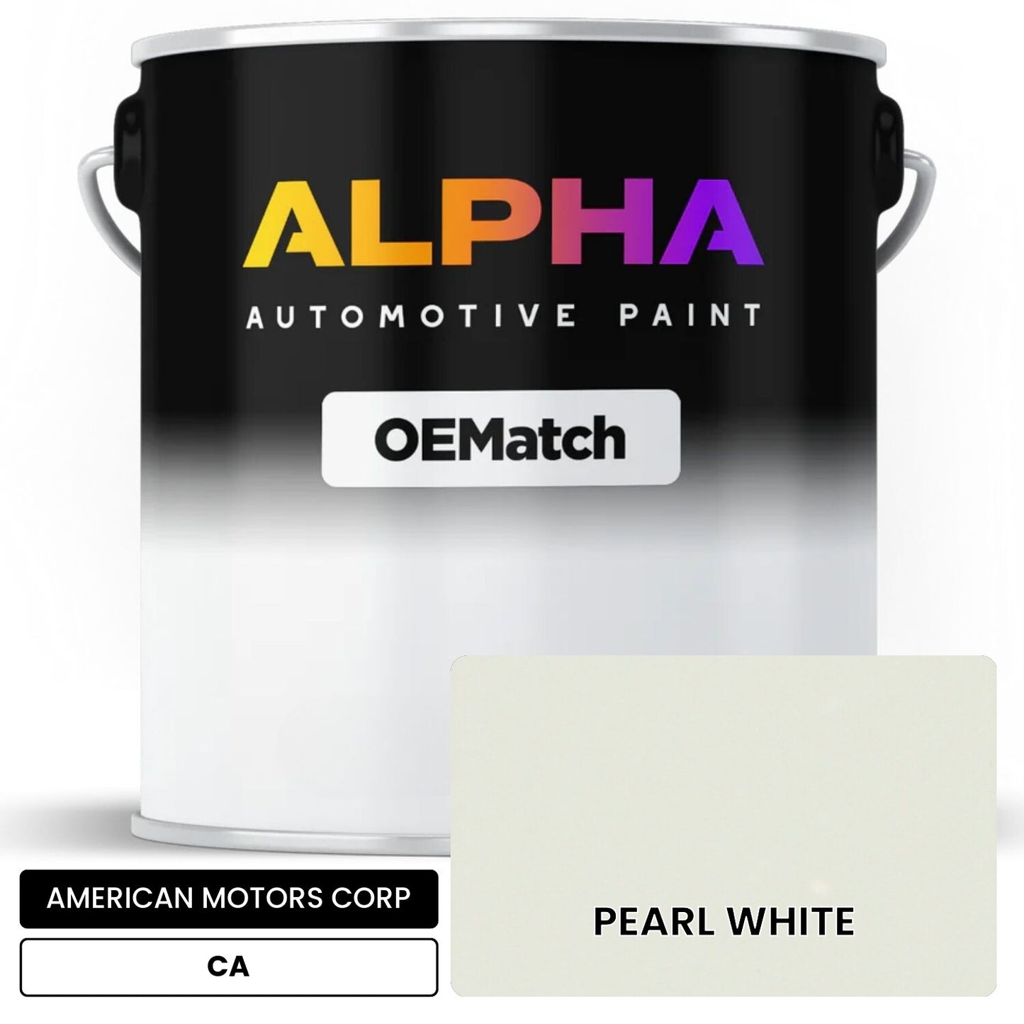 AMERICAN MOTORS CORP PEARL WHITE CA OEMatch Basecoat