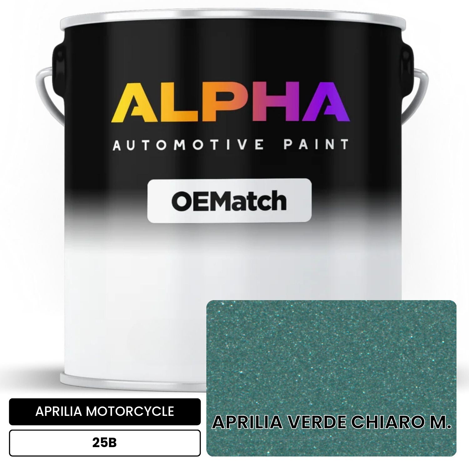 APRILIA MOTORCYCLE APRILIA VERDE CHIARO M. 25B OEMatch Basecoat