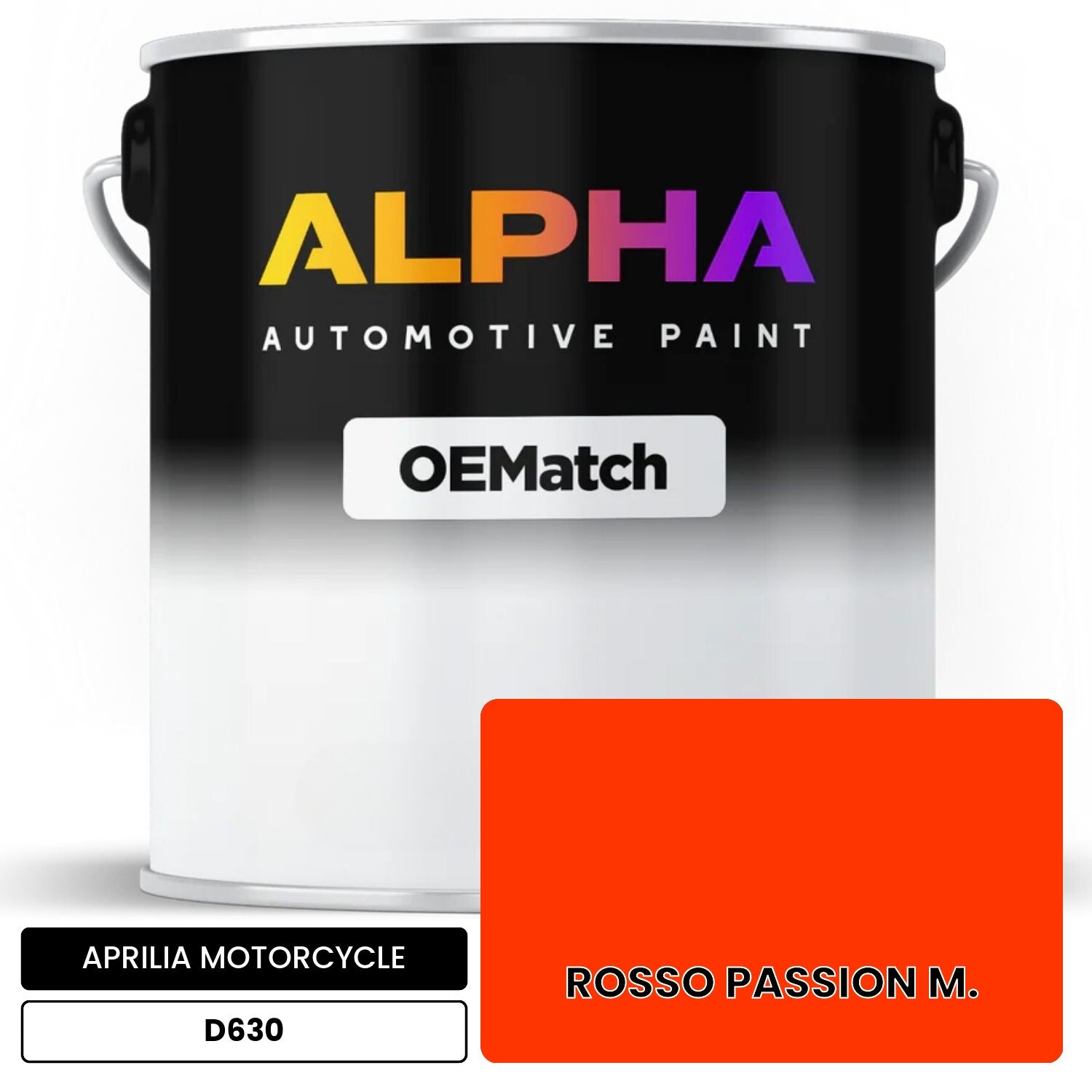 APRILIA MOTORCYCLE ROSSO PASSION M. D630 OEMatch Basecoat