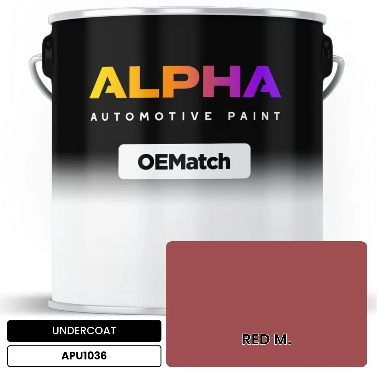 APAPU1036 RED M. OEMatch Automotive Undercoat