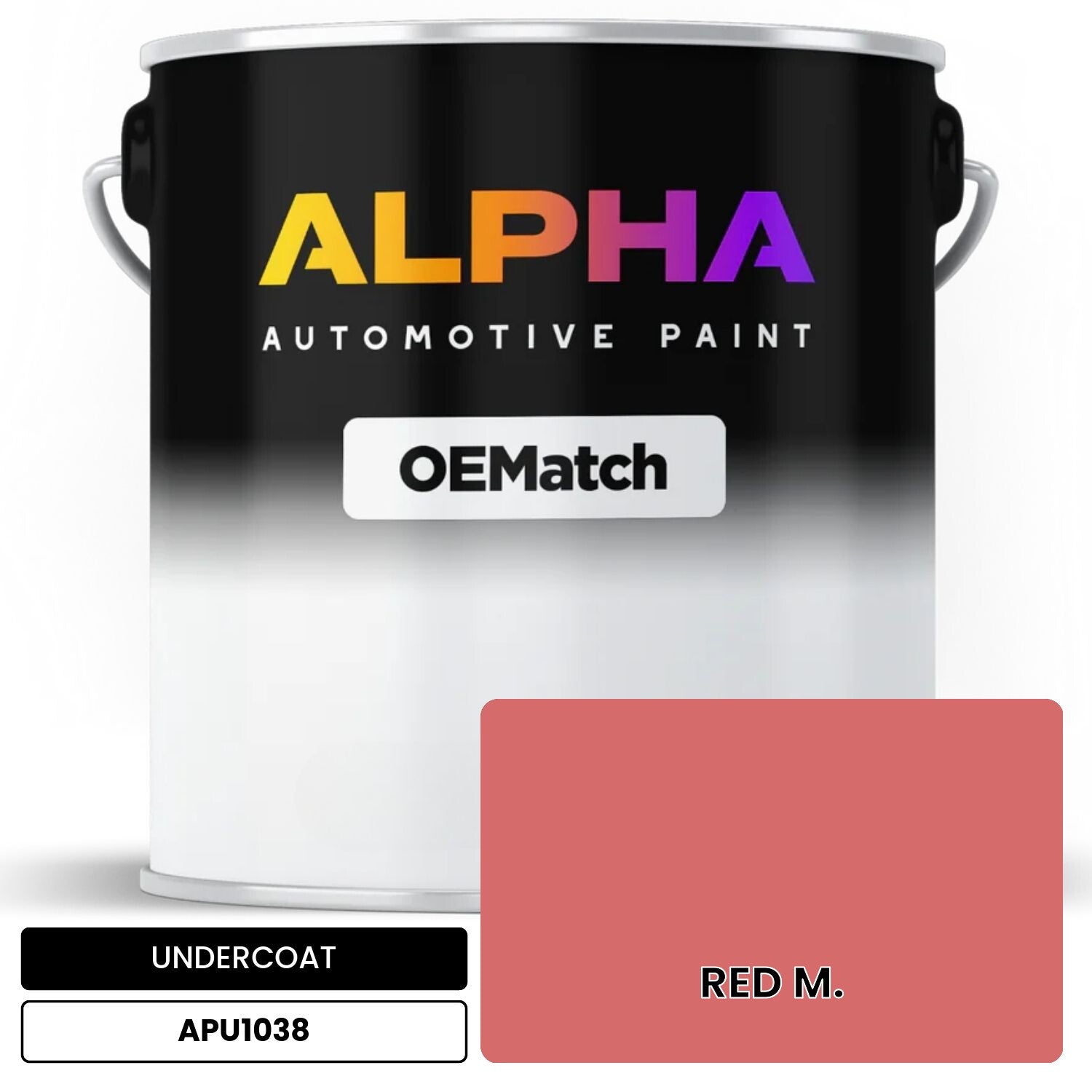 APAPU1038 RED M. OEMatch Automotive Undercoat