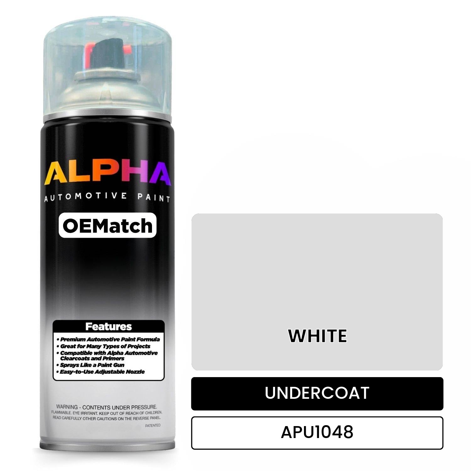 APAPU1048 WHITE OEMatch Spraycan Undercoat