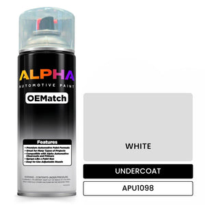 APU1098 WHITE | OEMatch Automotive Spraycan Undercoat