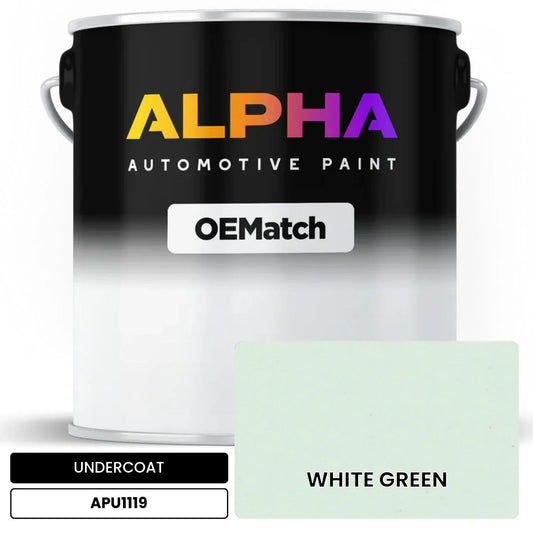 APAPU1119 WHITE GREEN OEMatch Automotive Undercoat