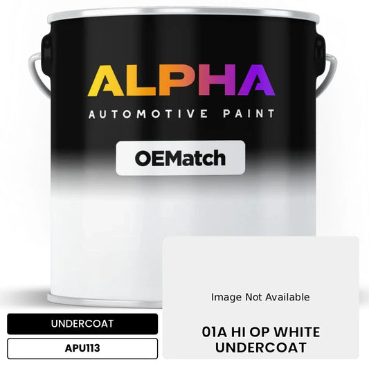 APAPU113 01A HI OP WHITE UNDERCOAT OEMatch Automotive Undercoat
