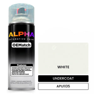 APU1135 WHITE | OEMatch Automotive Spraycan Undercoat