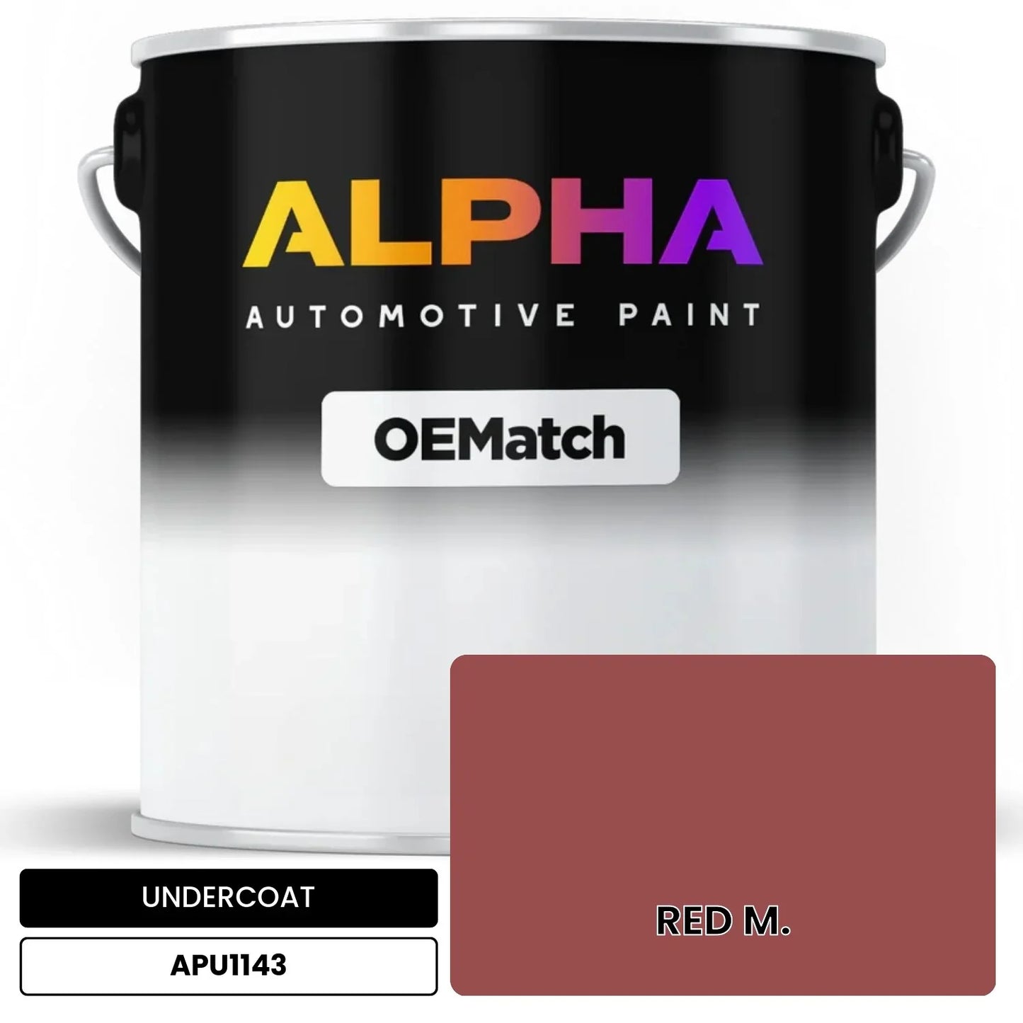 APAPU1143 RED M. OEMatch Automotive Undercoat