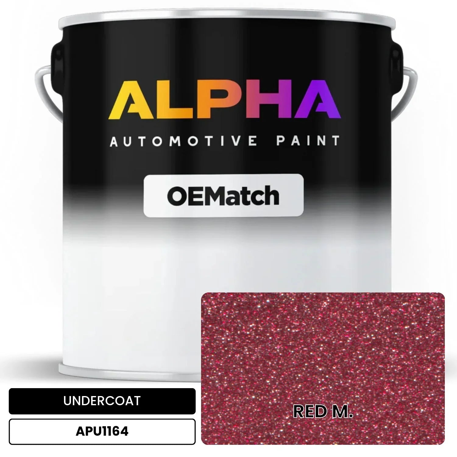 APAPU1164 RED M. OEMatch Automotive Undercoat