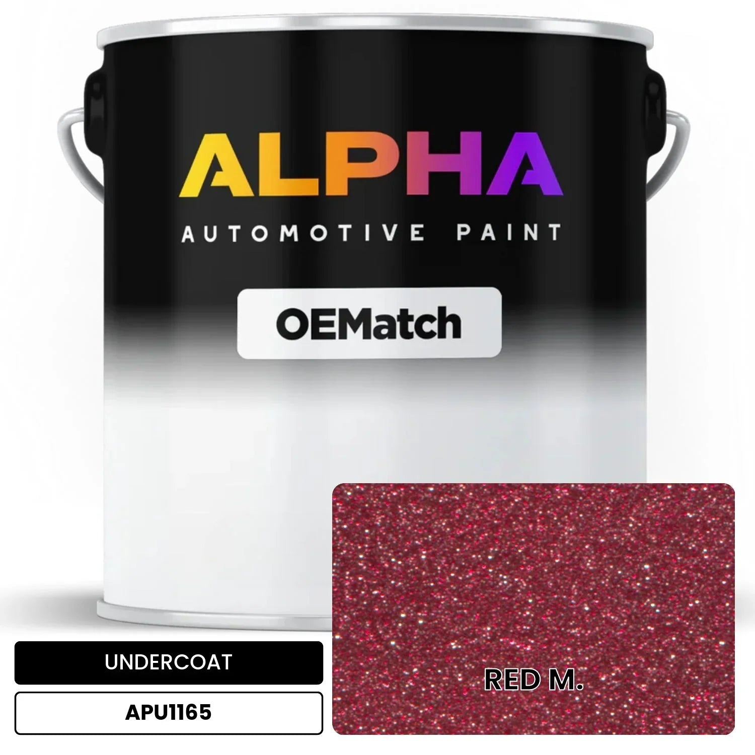 APAPU1165 RED M. OEMatch Automotive Undercoat