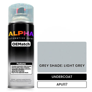 APU117 GREY SHADE: LIGHT GREY | OEMatch Automotive Spraycan Undercoat