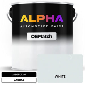 APU1194 WHITE | OEMatch Automotive Undercoat