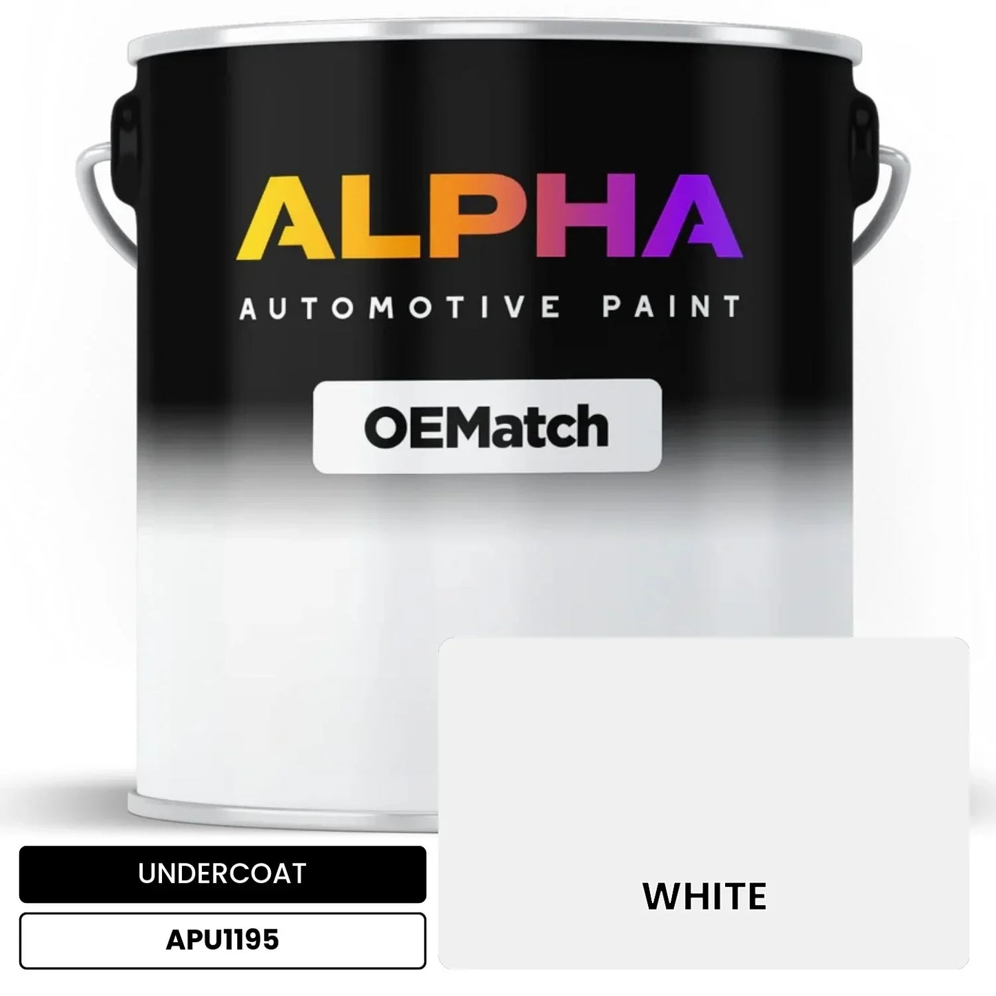 APAPU1195 WHITE OEMatch Automotive Undercoat