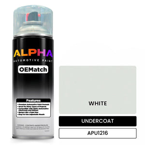 APU1216 WHITE | OEMatch Automotive Spraycan Undercoat