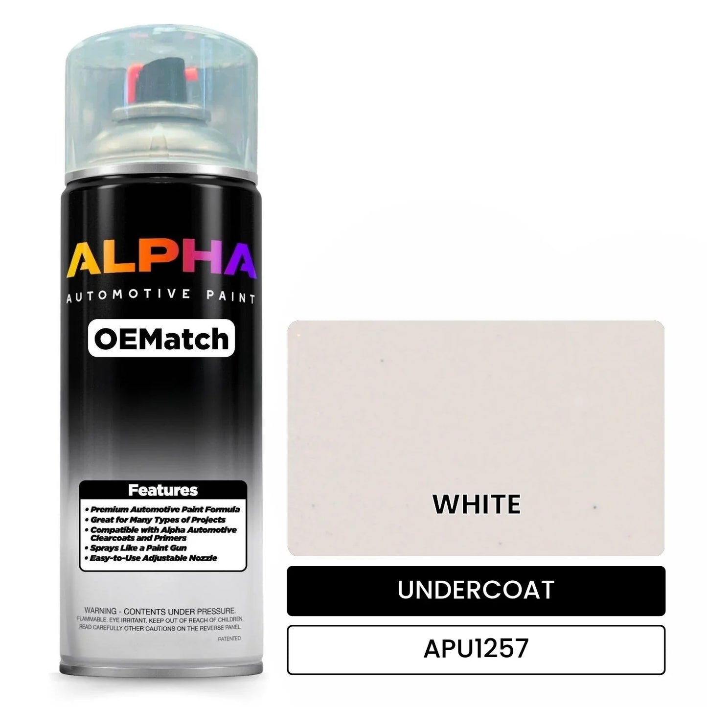 APAPU1257 WHITE OEMatch Spraycan Undercoat