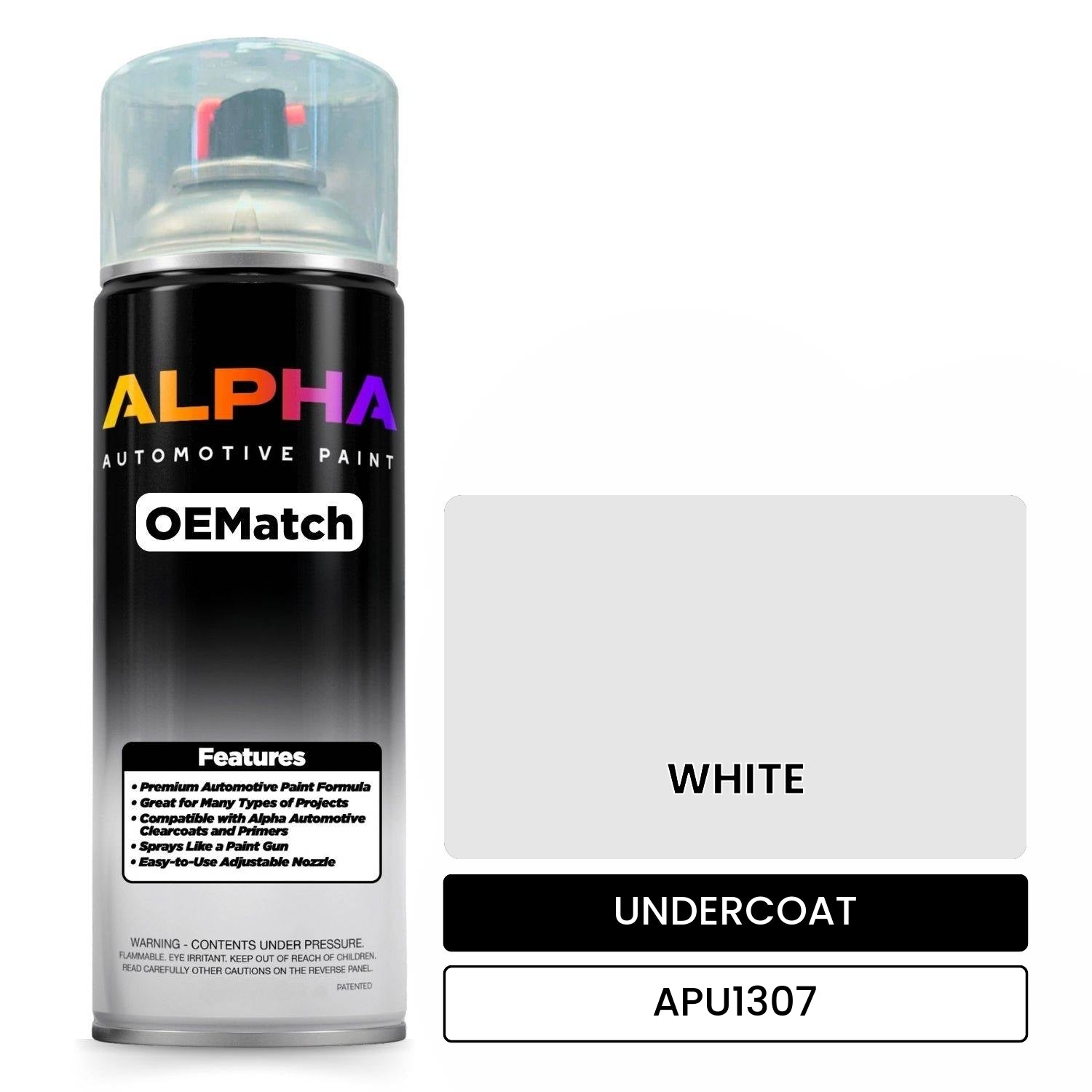 APAPU1307 WHITE OEMatch Spraycan Undercoat