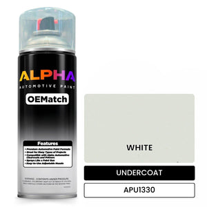 APU1330 WHITE | OEMatch Automotive Spraycan Undercoat