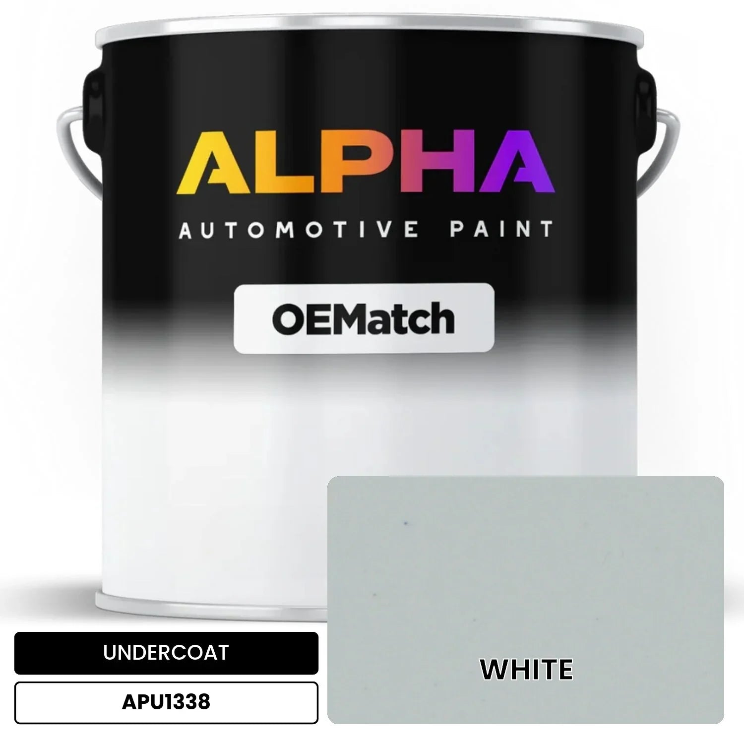 APAPU1338 WHITE OEMatch Automotive Undercoat