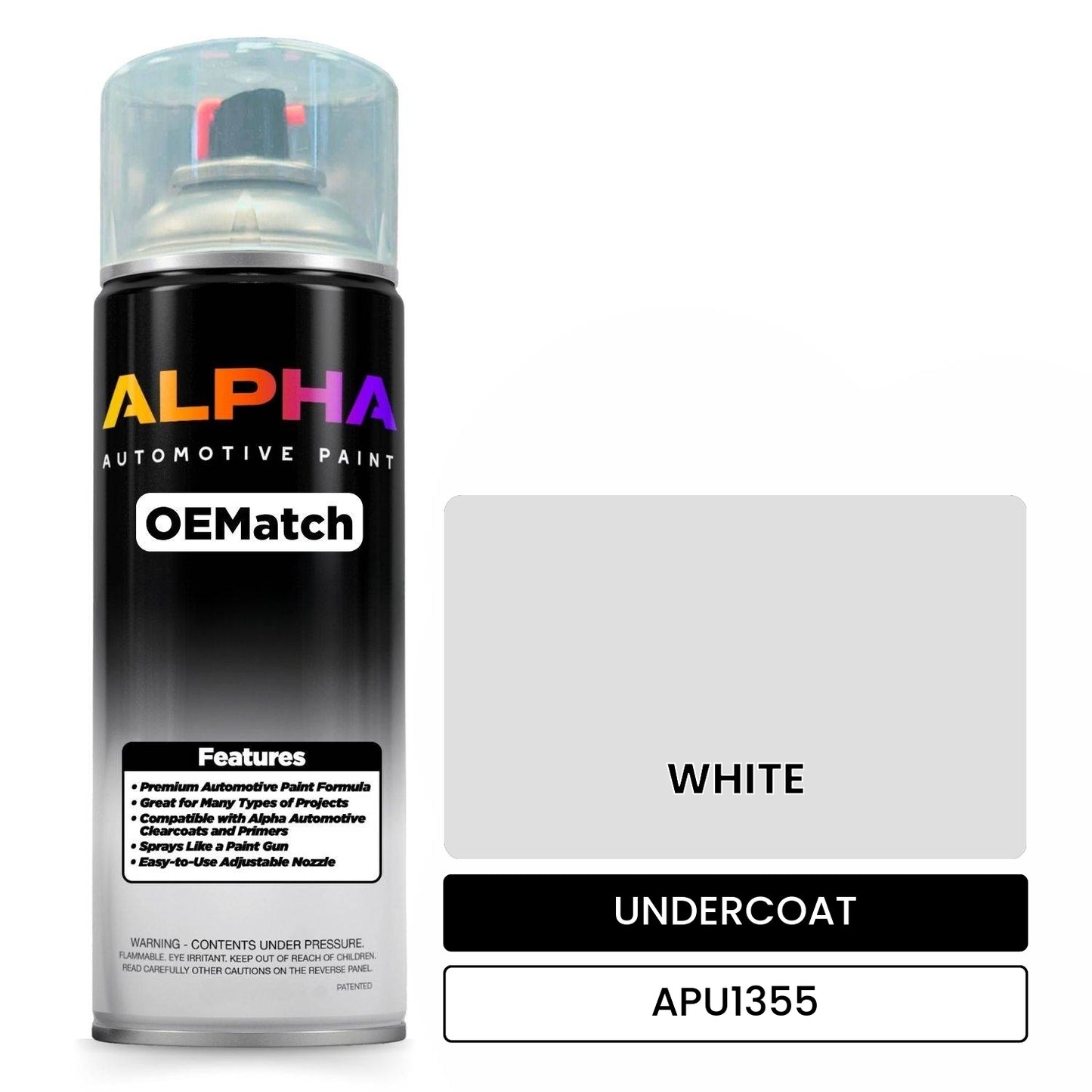 APAPU1355 WHITE OEMatch Spraycan Undercoat