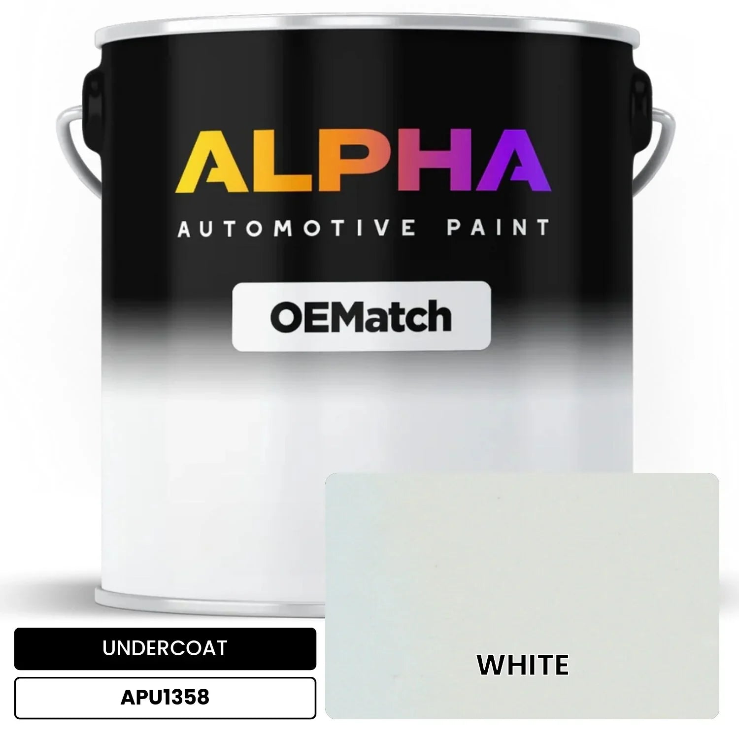 APAPU1358 WHITE OEMatch Automotive Undercoat