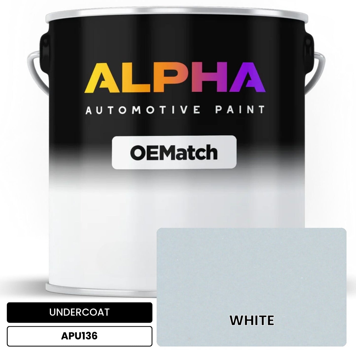 APAPU136 WHITE OEMatch Automotive Undercoat