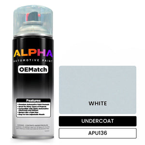 APU136 WHITE | OEMatch Automotive Spraycan Undercoat