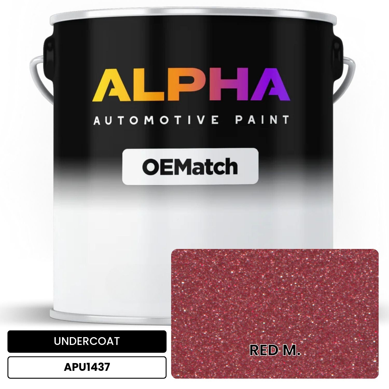 APAPU1437 RED M. OEMatch Automotive Undercoat