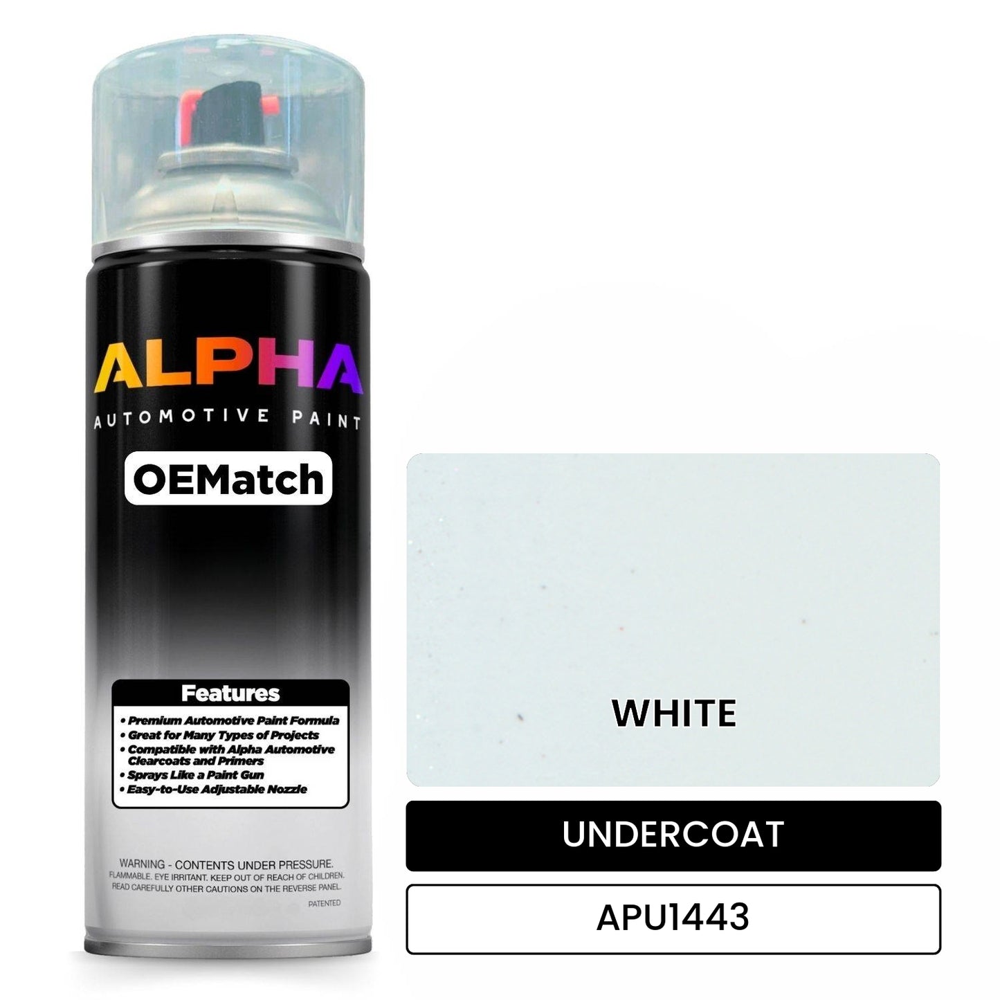 APAPU1443 WHITE OEMatch Spraycan Undercoat