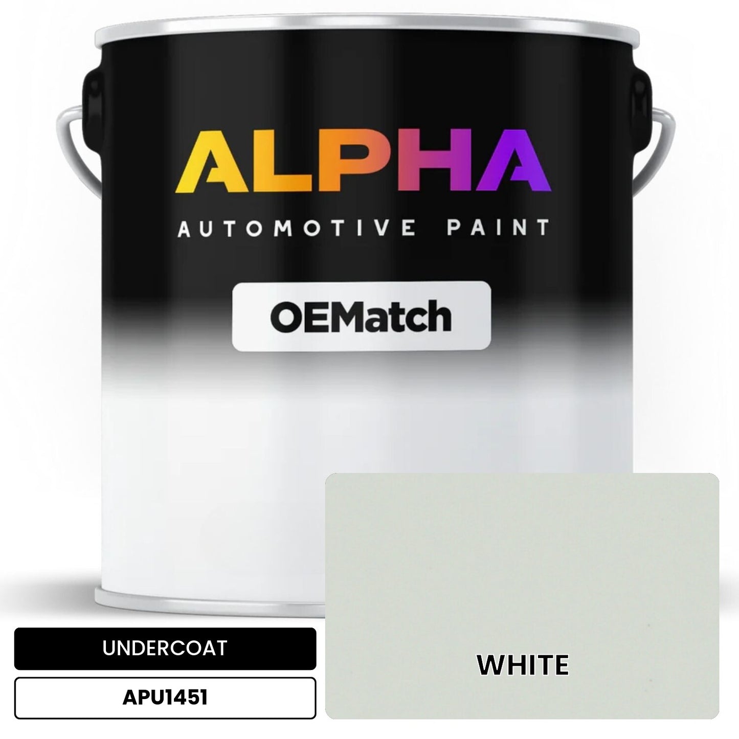 APAPU1451 WHITE OEMatch Automotive Undercoat