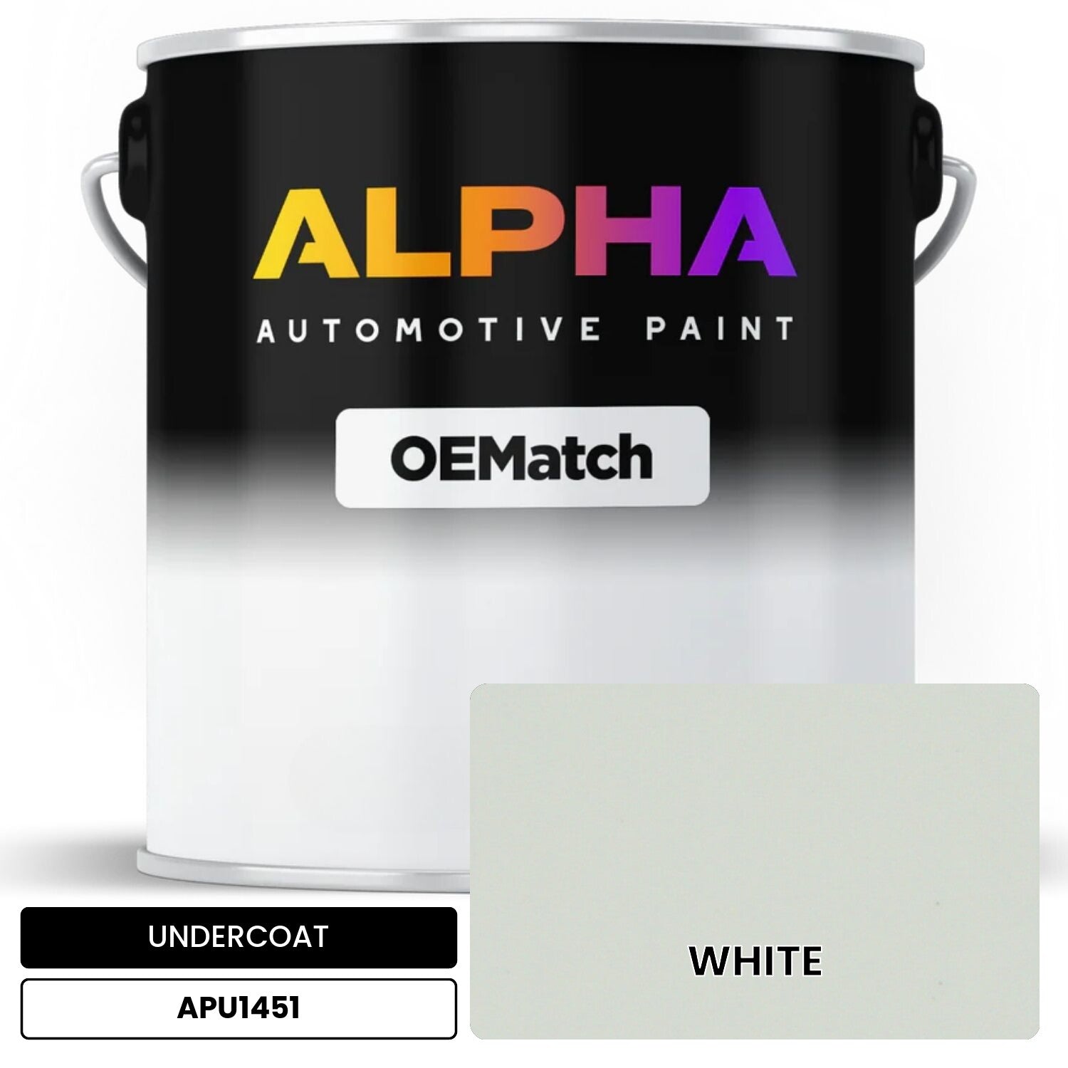 APAPU1451 WHITE OEMatch Automotive Undercoat