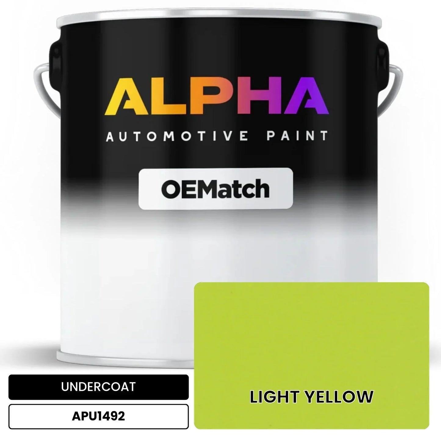 APAPU1492 LIGHT YELLOW OEMatch Automotive Undercoat