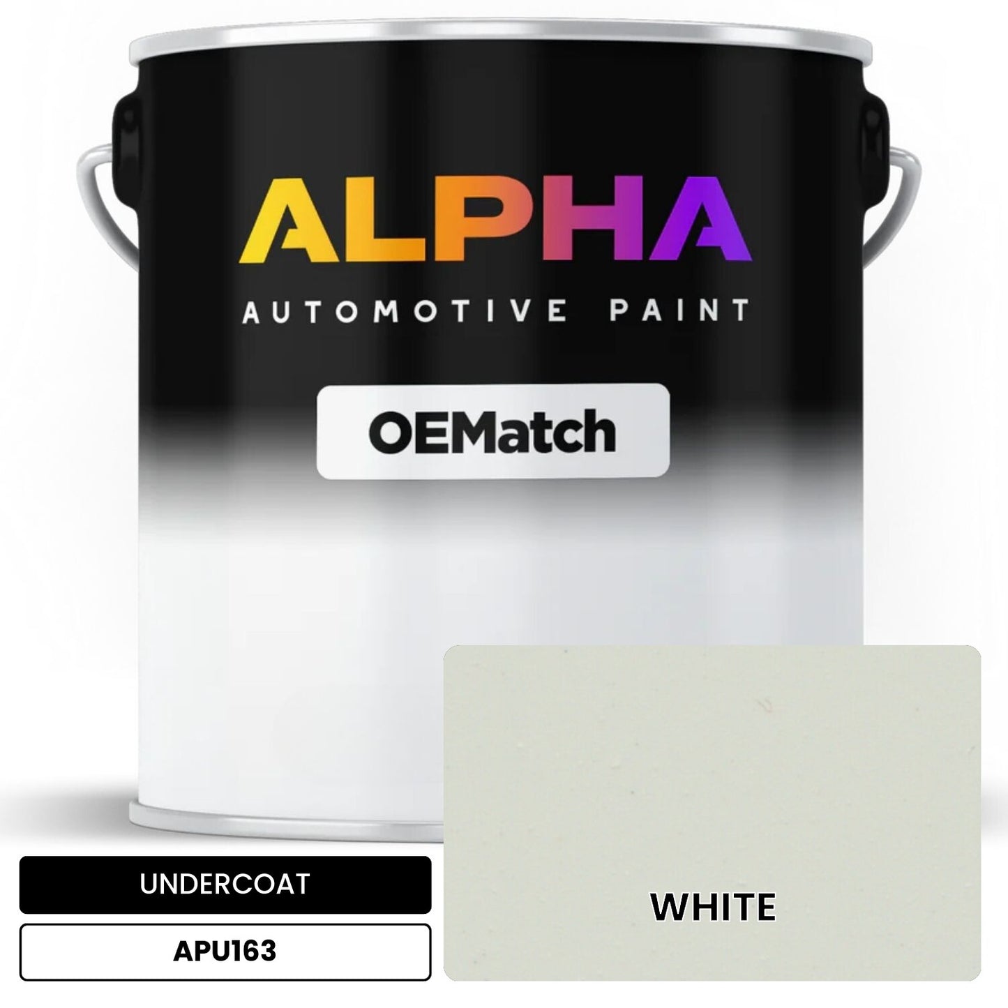APAPU163 WHITE OEMatch Automotive Undercoat