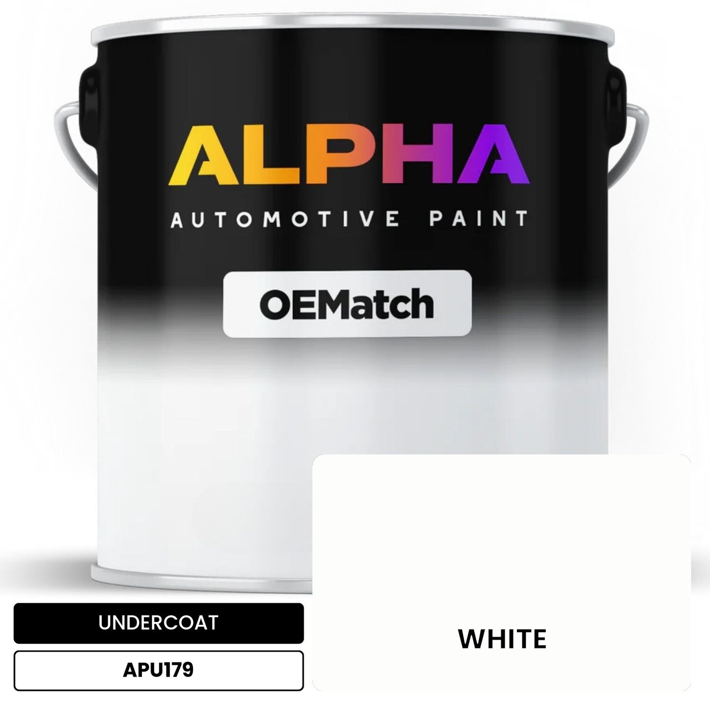 APAPU179 WHITE OEMatch Automotive Undercoat