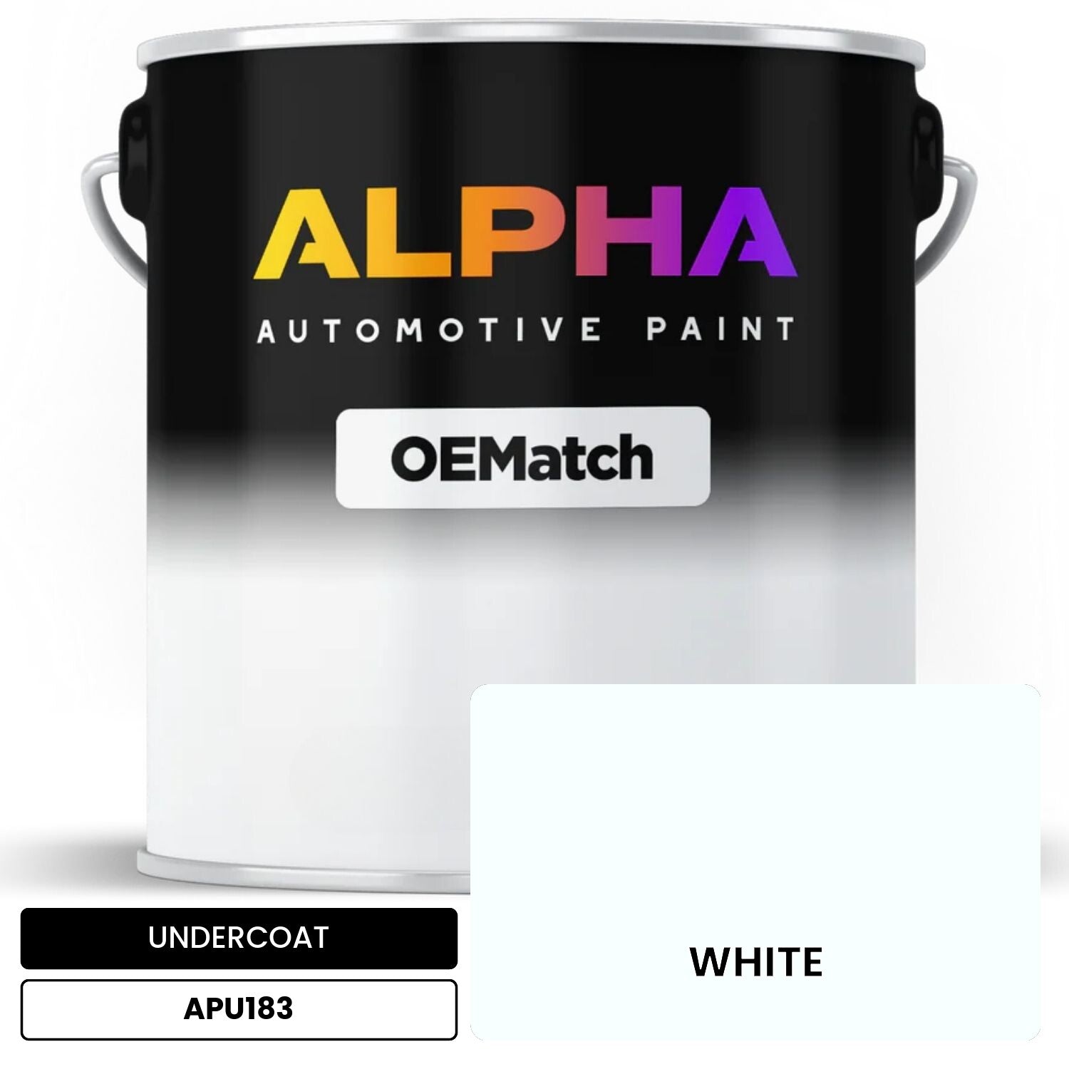APAPU183 WHITE OEMatch Automotive Undercoat