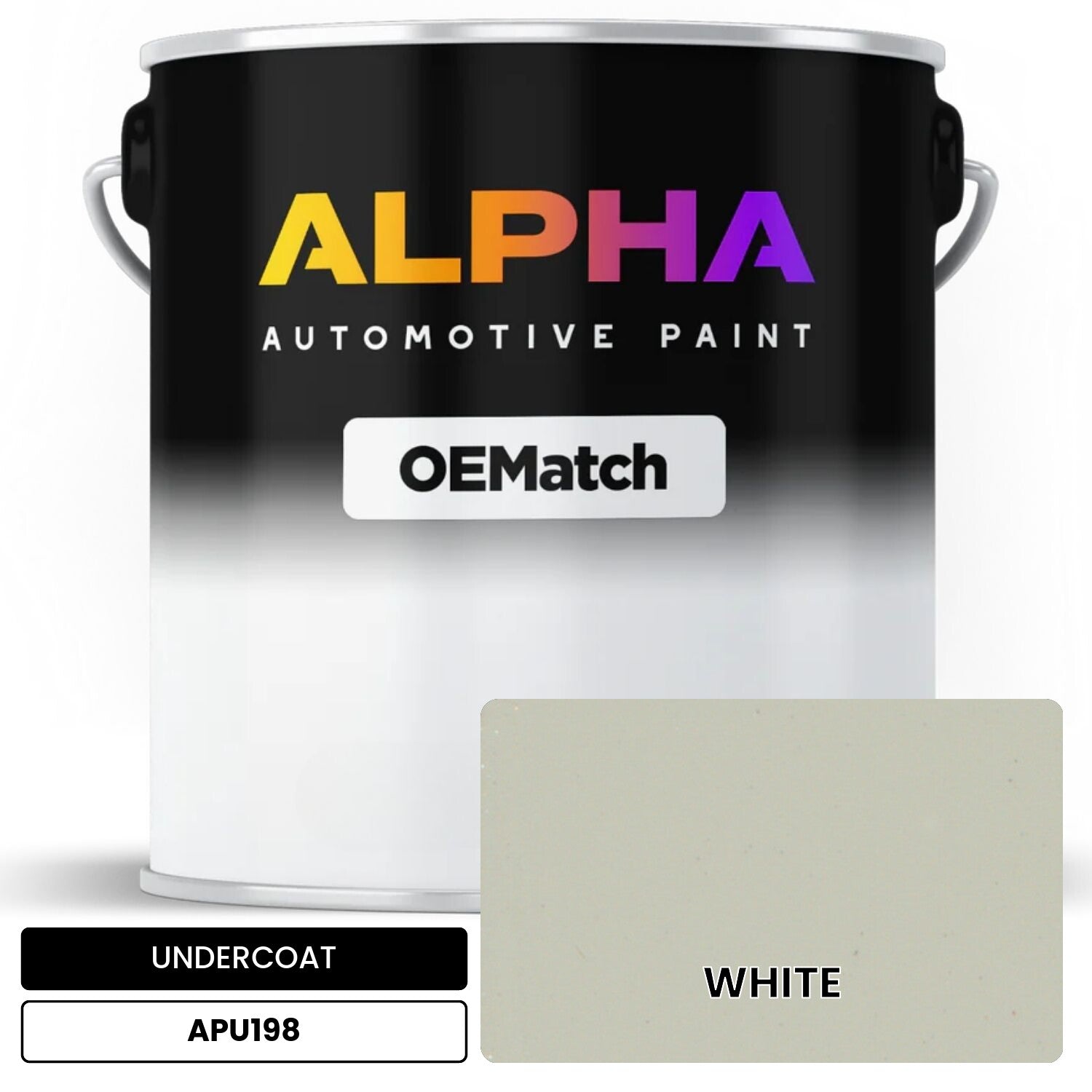 APAPU198 WHITE OEMatch Automotive Undercoat