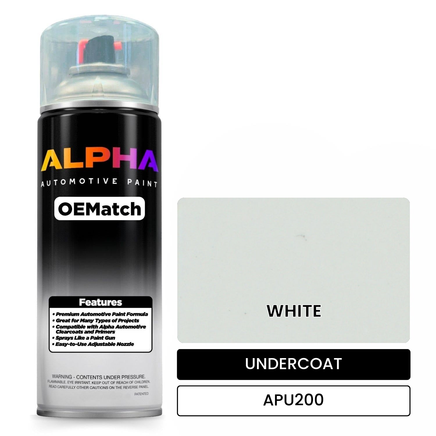 APAPU200 WHITE OEMatch Spraycan Undercoat