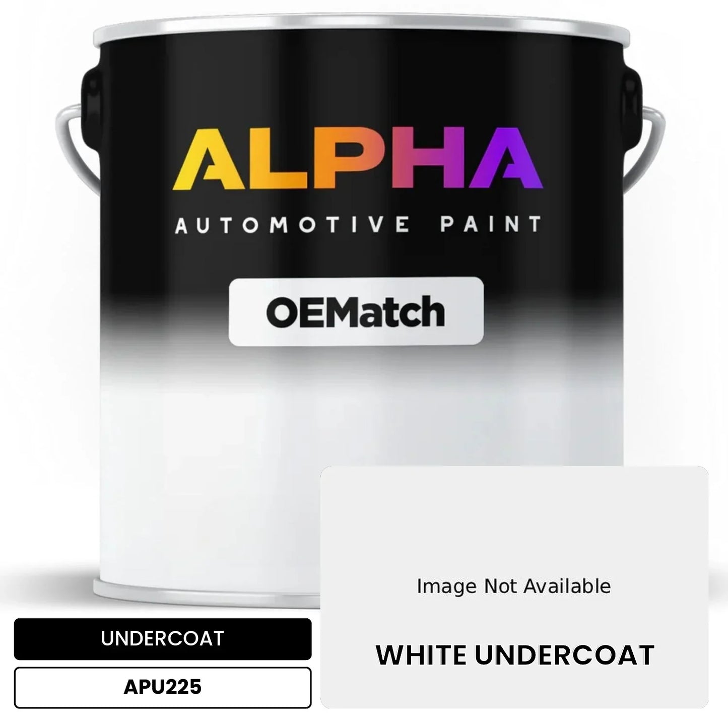 APAPU225 WHITE UNDERCOAT OEMatch Automotive Undercoat