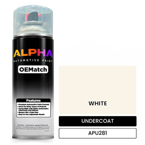 APU281 WHITE | OEMatch Automotive Spraycan Undercoat