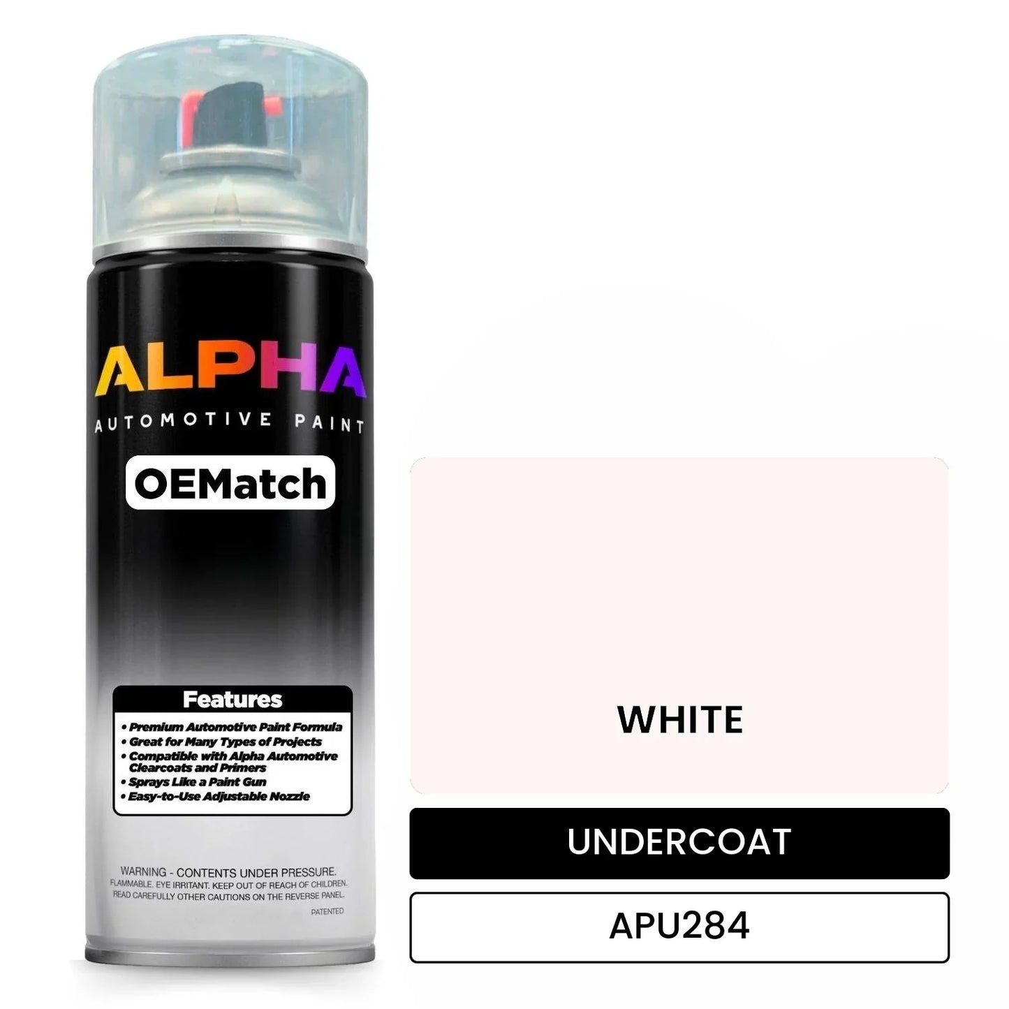APAPU284 WHITE OEMatch Spraycan Undercoat