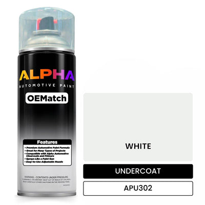 APU302 WHITE | OEMatch Automotive Spraycan Undercoat